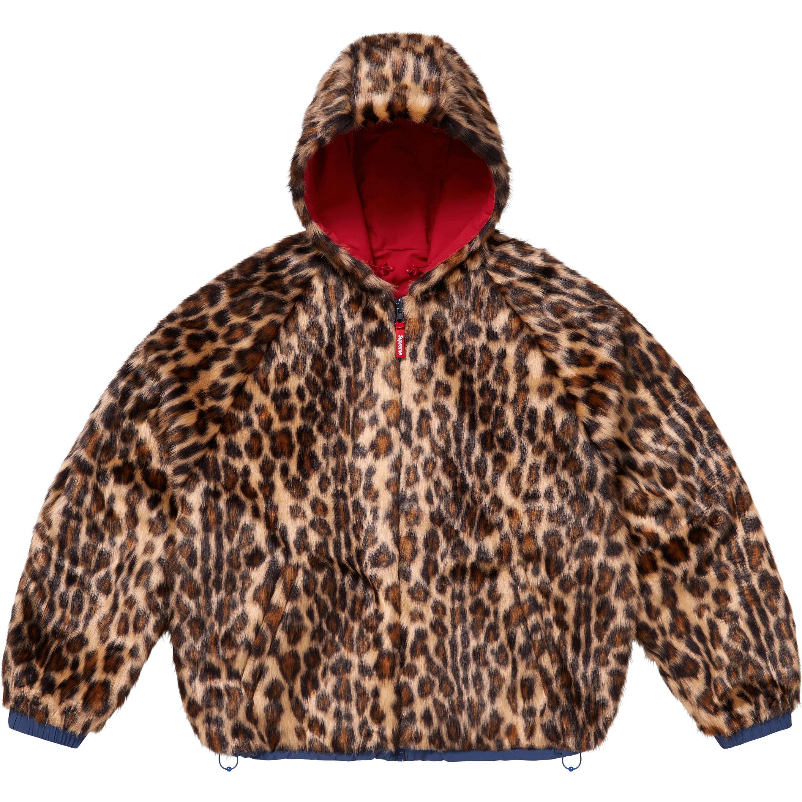 Faux Fur Reversible Hooded Track Jacket view 7